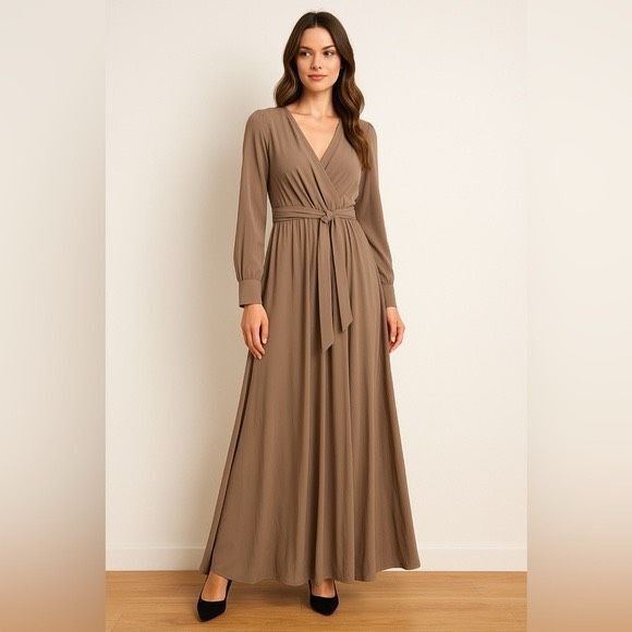 NEW Baltic Born Lydia Dress in Stone Brown Small - Picture 1 of 10